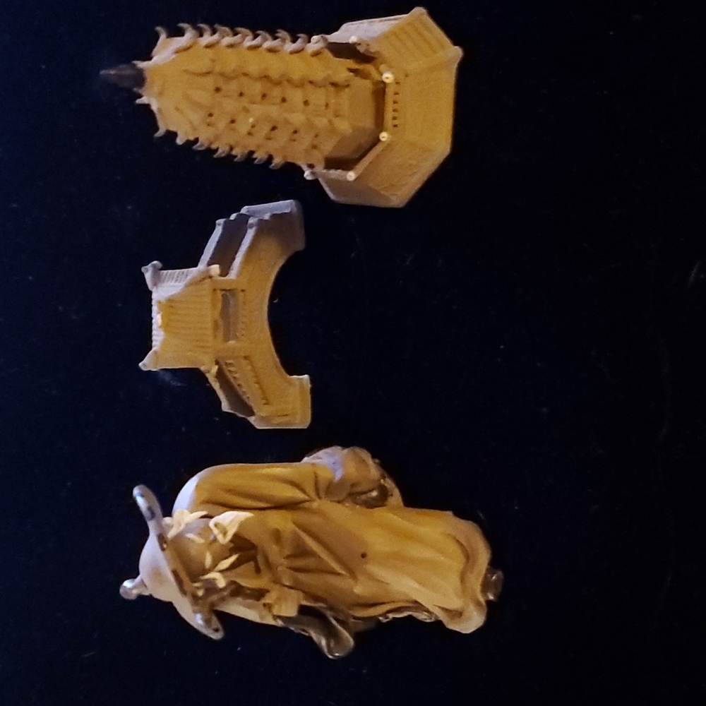 Vintage Chinese Figurines Bonsai Figurines Clay Unglazed Mudman